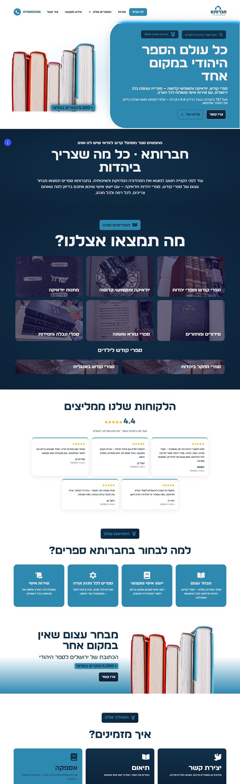 האתרים שלנו