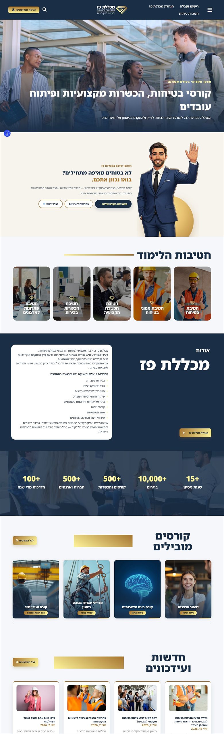 מכללת פז – אתר